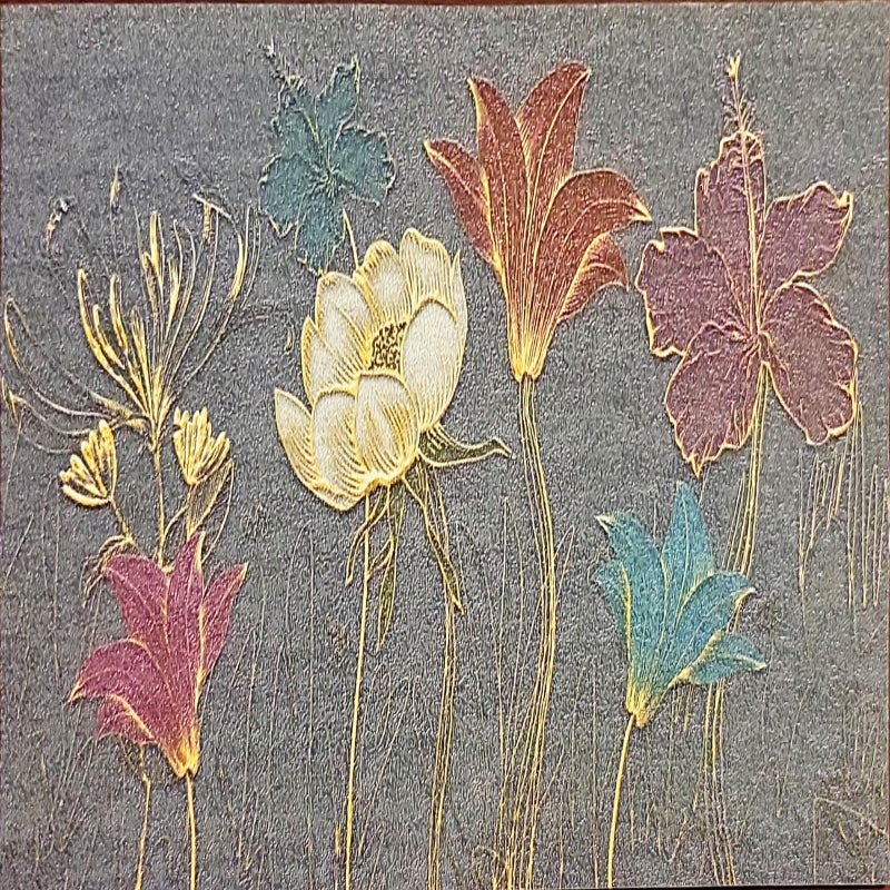 3D Wallpaper Glazed Floral Collection SKU# WAL0668